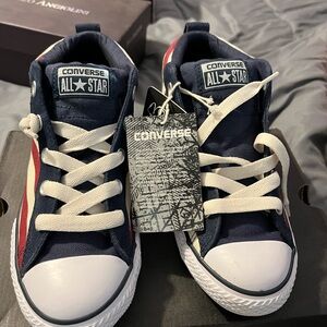 Converse Kids' Navy, White, and Red High-Top Sneakers